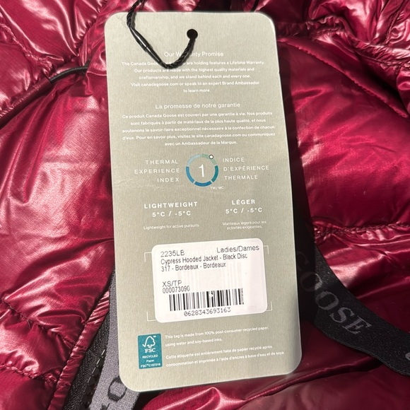 Canada Goose Cypress Hooded Jacket with Black Logo - Picture 9 of 13